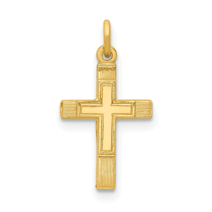 Lovely Rita's 14K Yellow Gold Classic Small Latin Cross Pendant