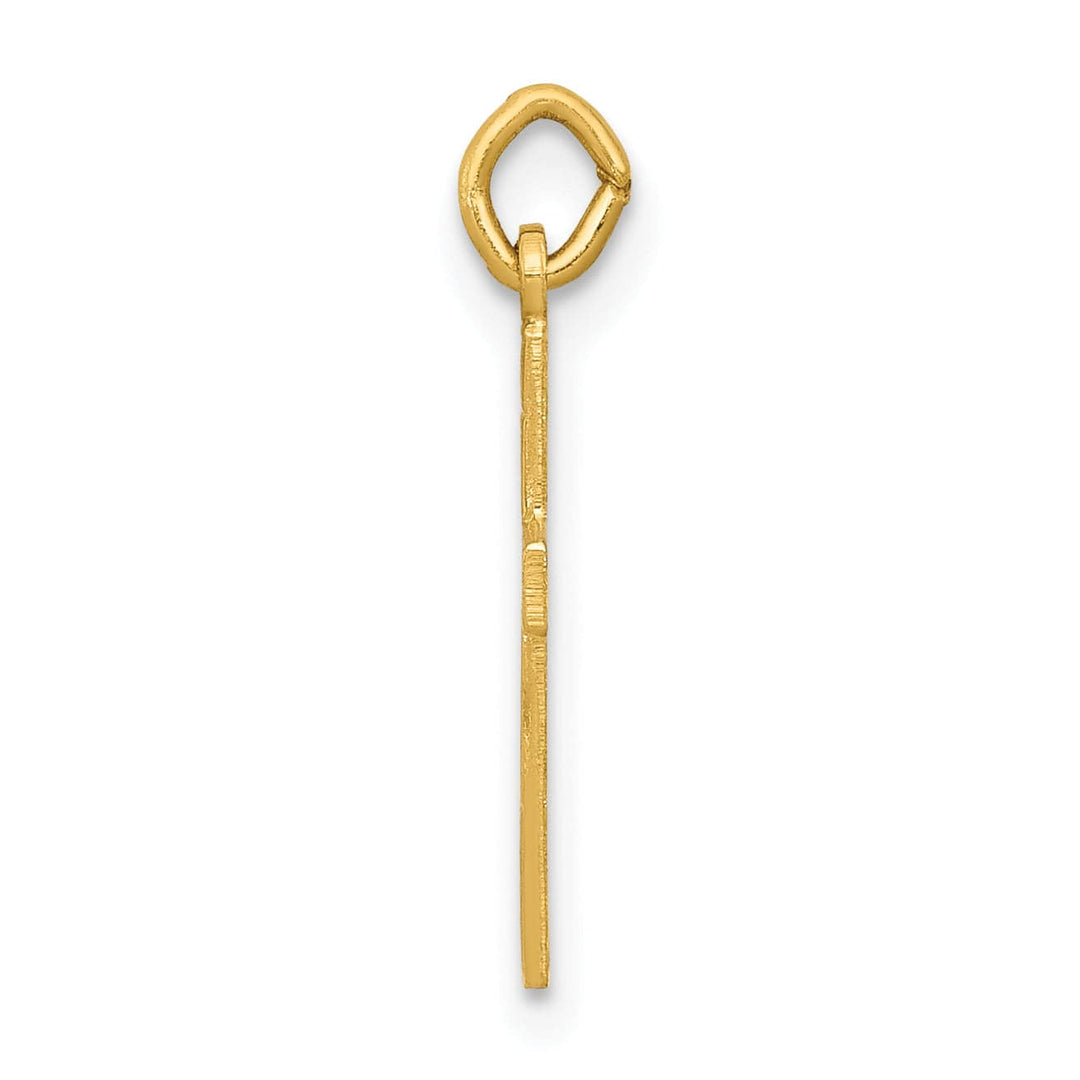 Lovely Rita's 14K Yellow Gold Classic Small Latin Cross Pendant