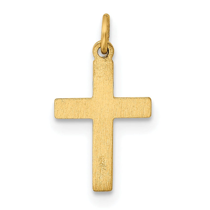 Lovely Rita's 14K Yellow Gold Contemporary Small Latin Cross Pendant