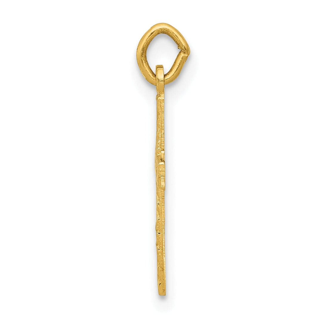 Lovely Rita's 14K Yellow Gold Contemporary Small Latin Cross Pendant