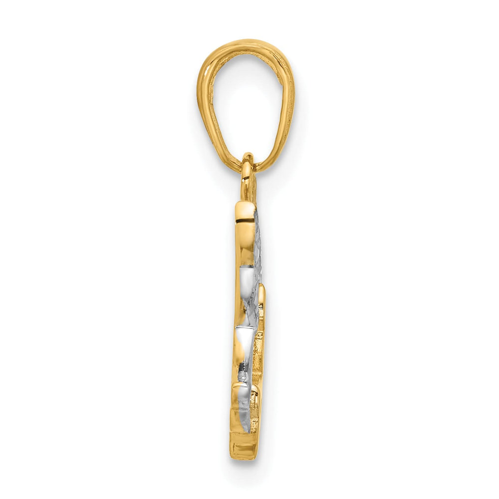 14K Yellow Gold D.C. Doves Pendant