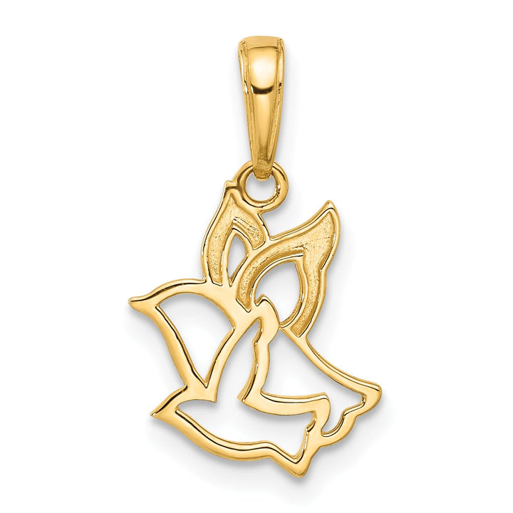 14K Yellow Gold D.C. Doves Pendant