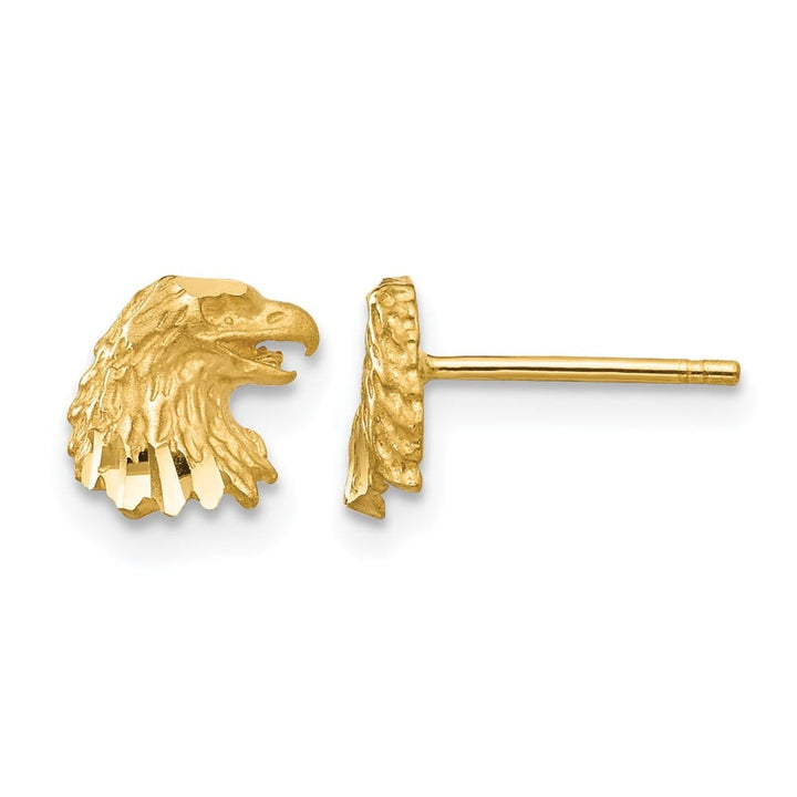 14K Yellow Gold D.C. Eagle Earrings, view 1 of 4