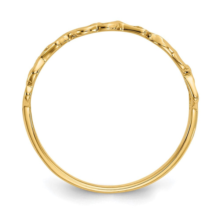 14k Yellow Gold D.C. Hearts Ring