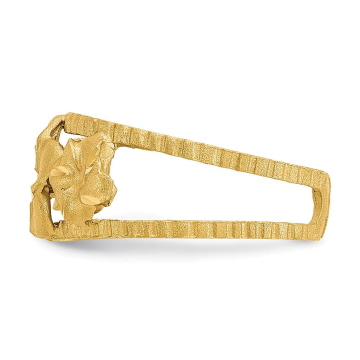 14k Yellow Gold D.C. Plumeria Toe Ring