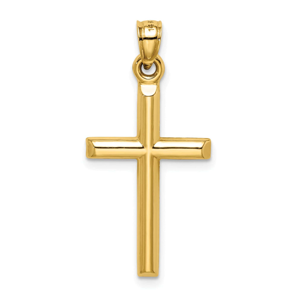 Lovely Rita's 14K Yellow Gold Elegant D.C Detailed Latin Cross Pendant