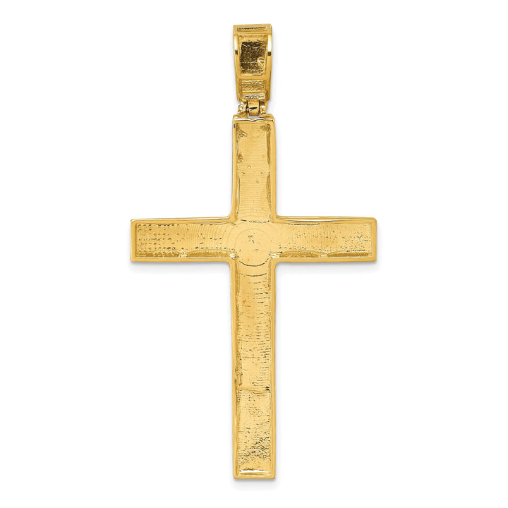 Lovely Rita's 14K Yellow Gold Elegant D.C Fancy Detailed Latin Cross Pendant