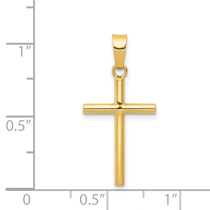 Lovely Rita's 14K Yellow Gold Elegant Polished Latin Cross Pendant