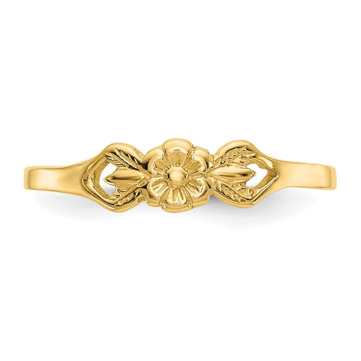 14k Yellow Gold Flower Ring