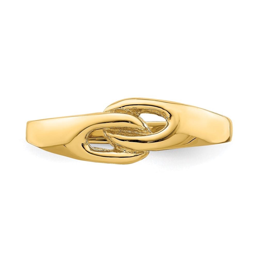 14k Yellow Gold Free Form Knot Ring
