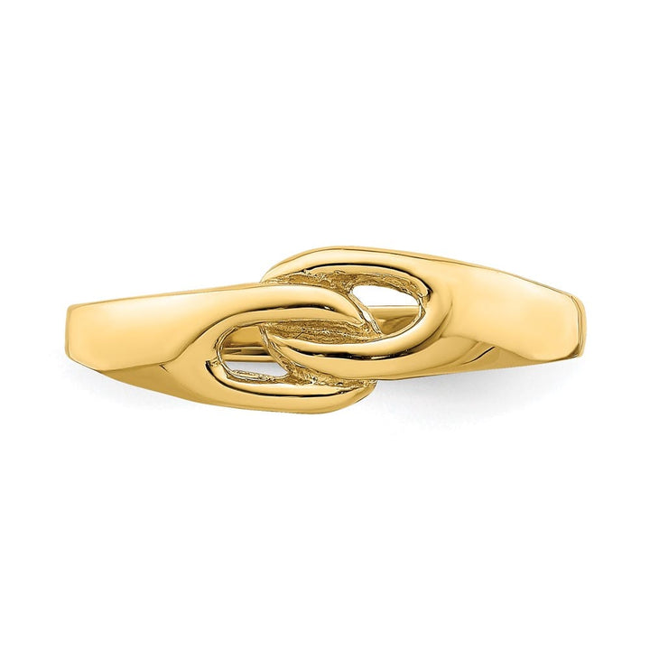 14k Yellow Gold Free Form Knot Ring