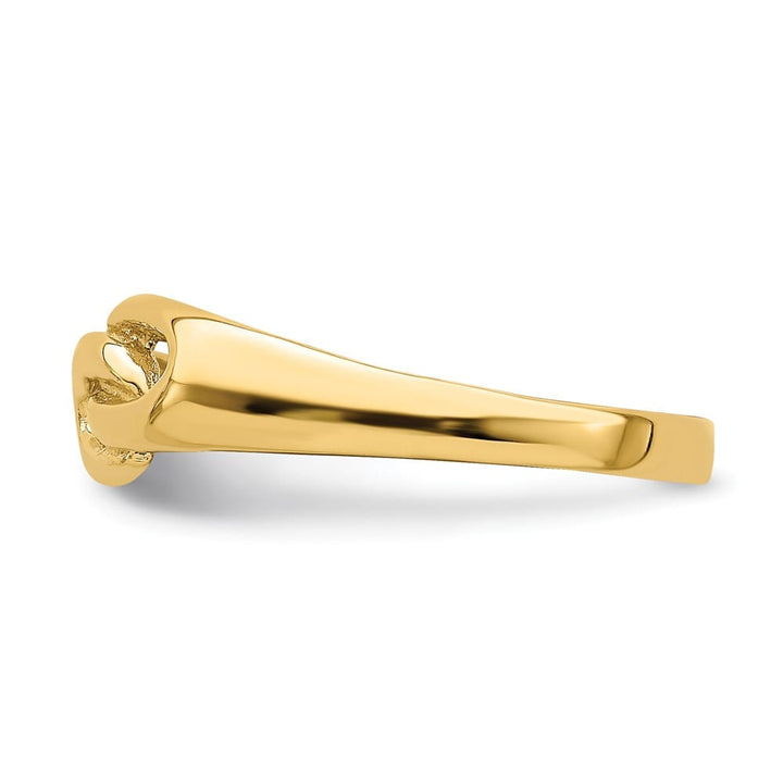 14k Yellow Gold Free Form Knot Ring