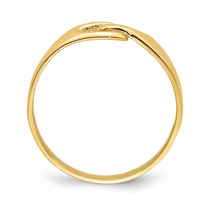 14k Yellow Gold Free Form Knot Ring
