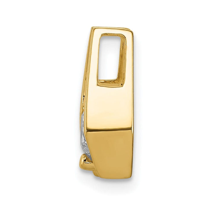 14K Yellow Gold I1 5.25mm Diamond Slide