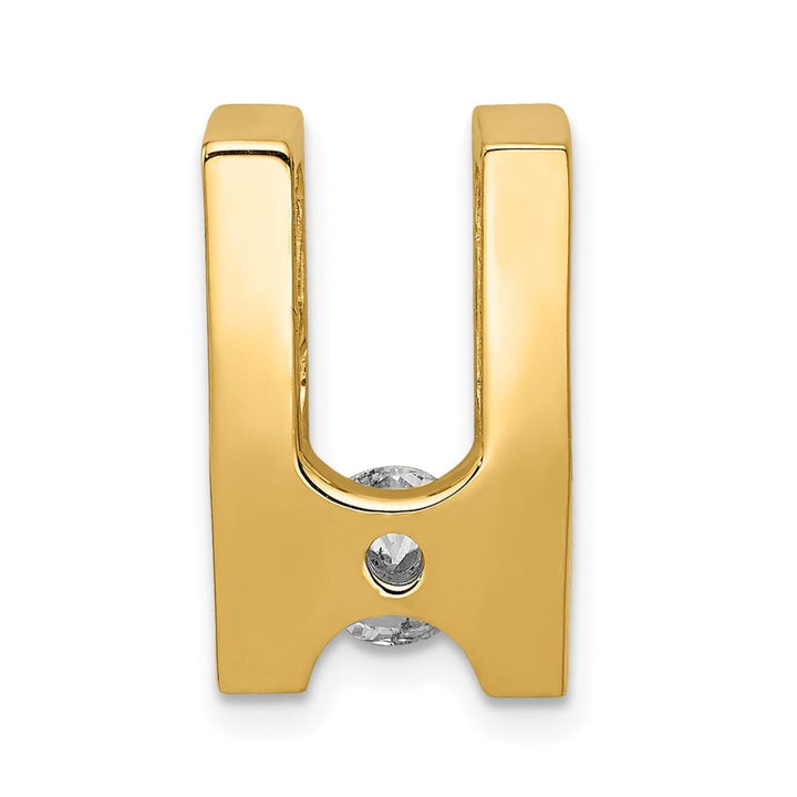 14K Yellow Gold I1 Clarity 5.25mm Diamond Slide