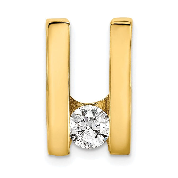 14K Yellow Gold I1 Clarity 5.25mm Diamond Slide