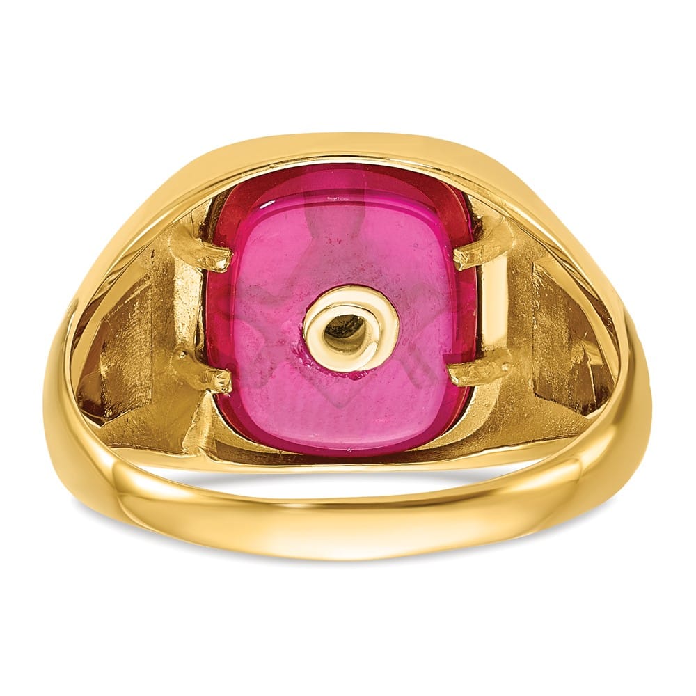 14k Yellow Gold IB Goodman with Black Enamel and Men's Masonic Ring Stock Size 10 Ring Are Refundable