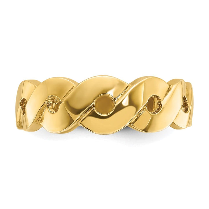 14k Yellow Gold Infinity Design Men's Ring