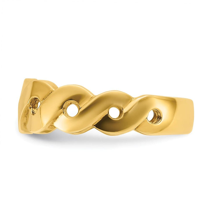 14k Yellow Gold Infinity Design Men's Ring