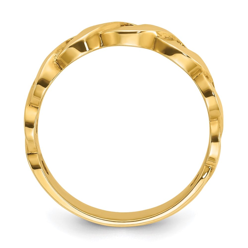 14k Yellow Gold Infinity Design Men's Ring