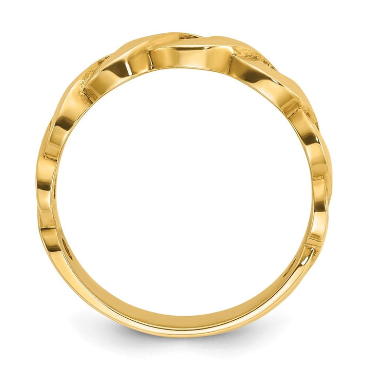 14k Yellow Gold Infinity Design Men's Ring