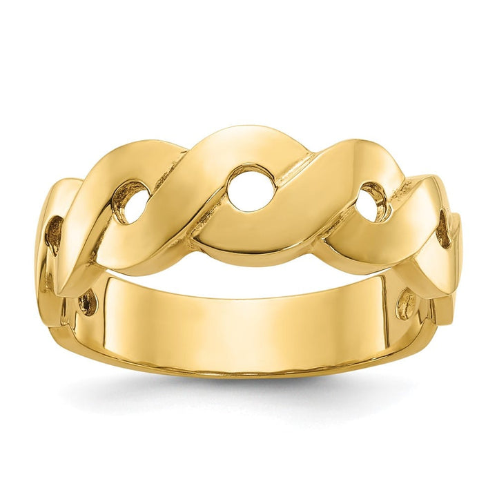 14k Yellow Gold Infinity Design Men's Ring