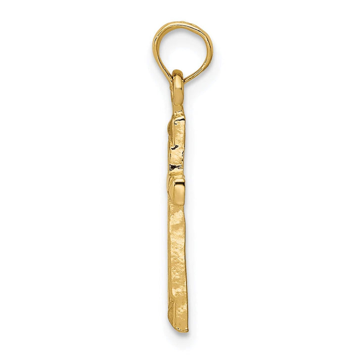 Lovely Rita's 14K Yellow Gold Intricate Classic Latin Cross Pendant