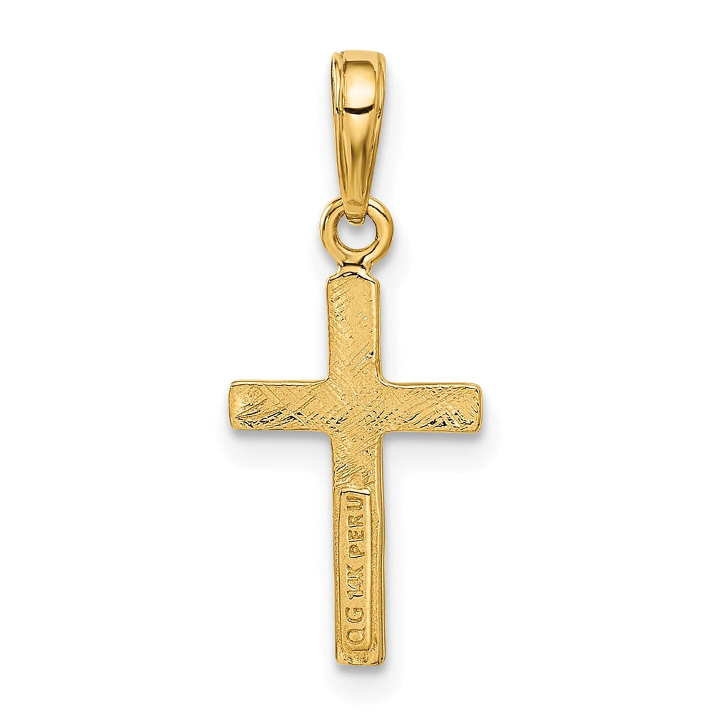 Lovely Rita's 14K Yellow Gold Intricate Classic Latin Cross Pendant