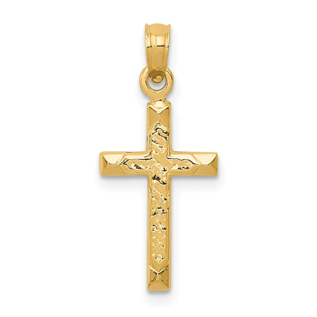 Lovely Rita's 14K Yellow Gold Intricate Classic Latin Cross Pendant