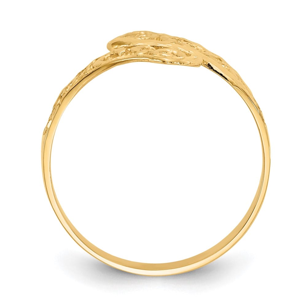 14k Yellow Gold Lacey D.C. By-pass Ring