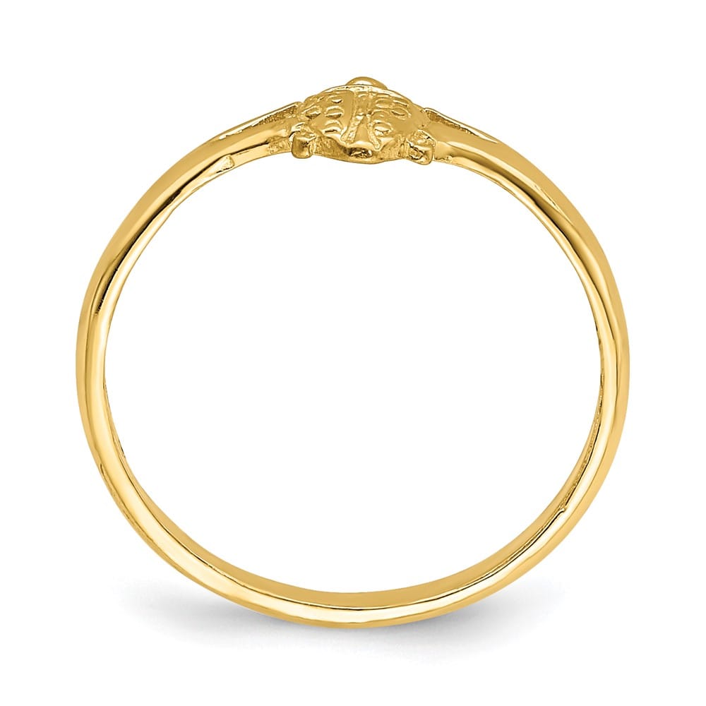 14k Yellow Gold Ladybug Ring