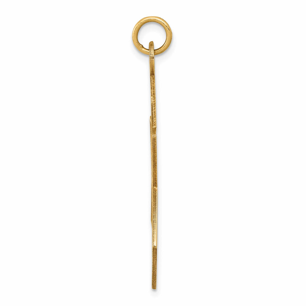 14K Yellow Gold Large Laser Designed Star of David Pendant
