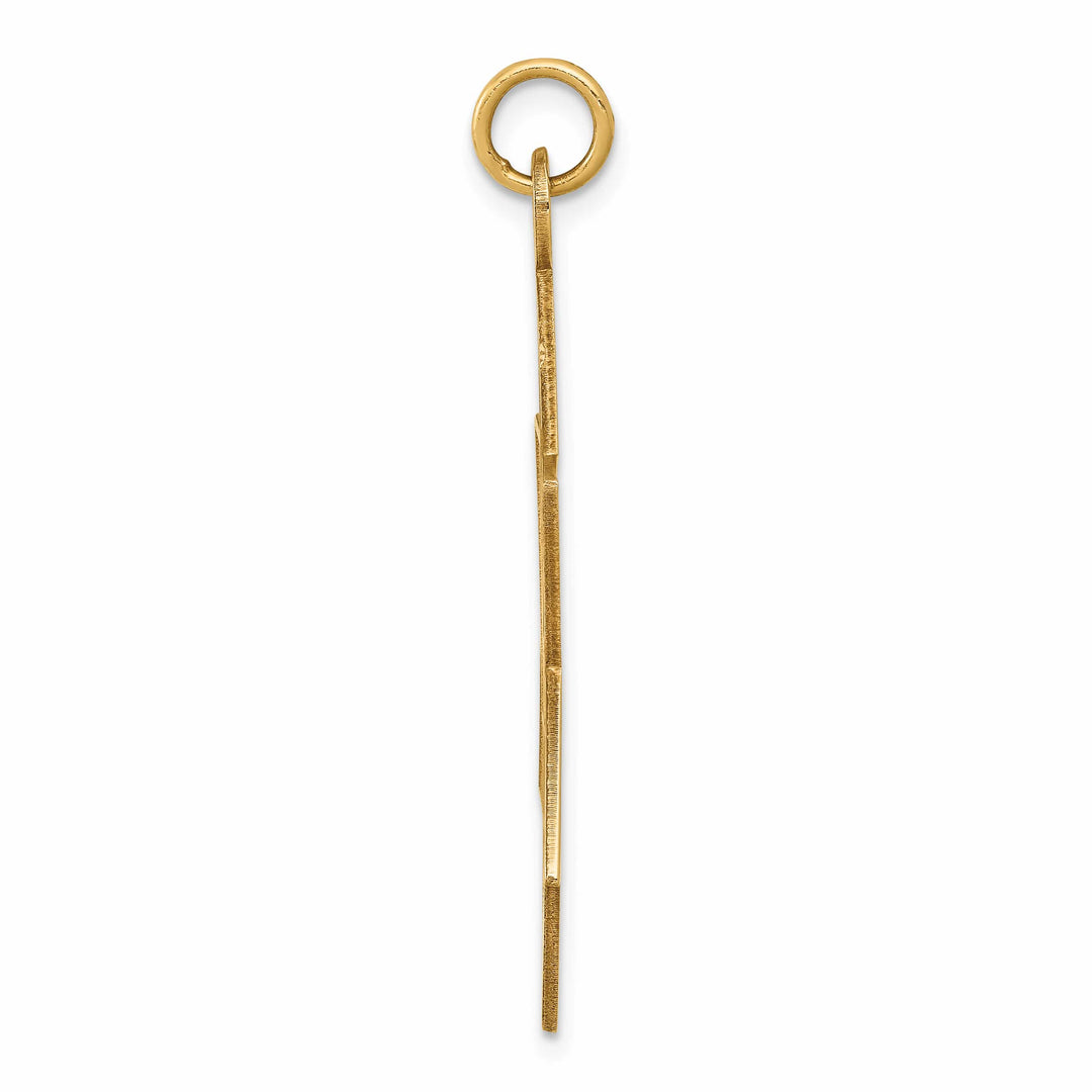 14K Yellow Gold Large Laser Designed Star of David Pendant