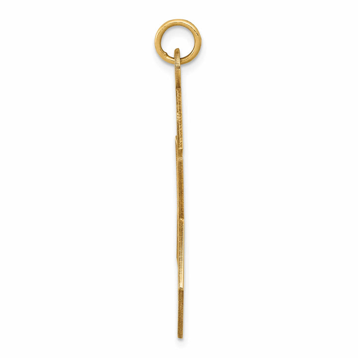 14K Yellow Gold Large Laser Designed Star of David Pendant