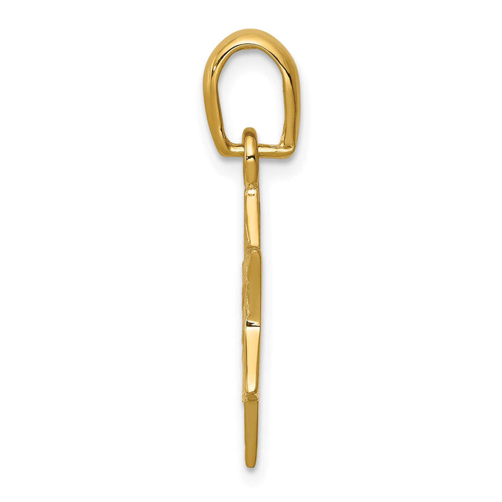 14K Yellow Gold Large Open Star of David Pendant