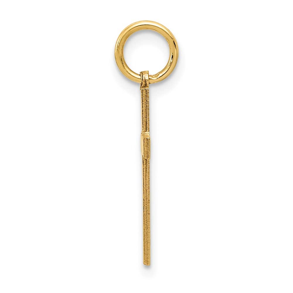 14K Yellow Gold Laser Designed Cross Charm, view 2 of 4