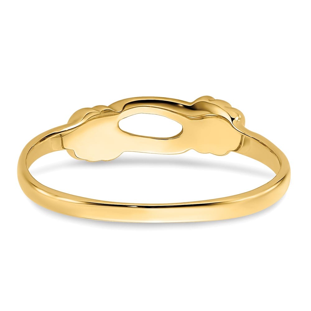 14k Yellow Gold Love Knot Band