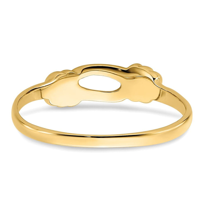 14k Yellow Gold Love Knot Band