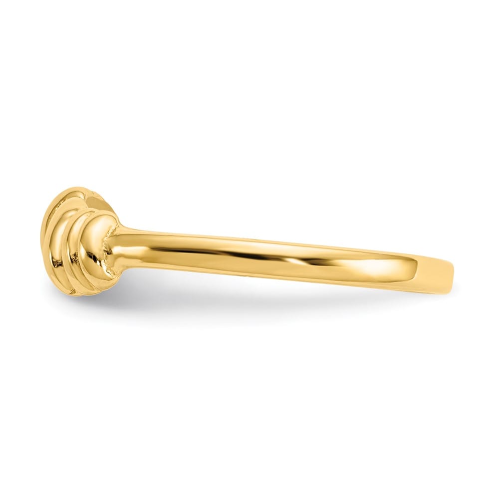14k Yellow Gold Love Knot Band