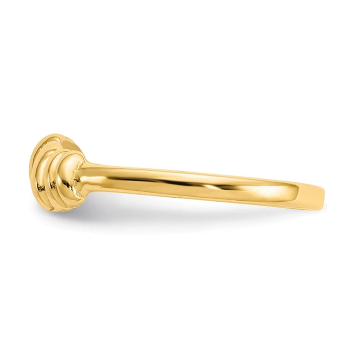 14k Yellow Gold Love Knot Band