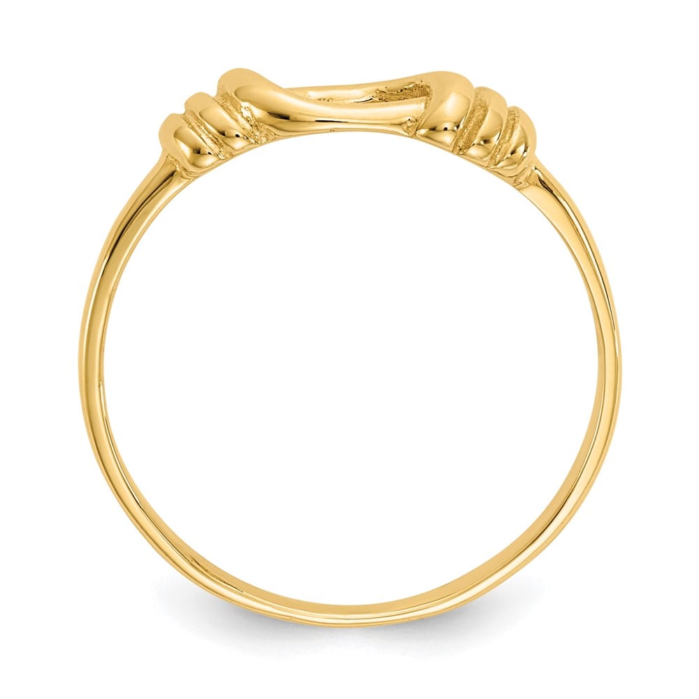 14k Yellow Gold Love Knot Band