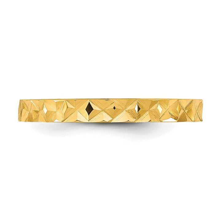 14k Yellow Gold Madi K D.C. Design 2mm Flat Band Baby & Children's
