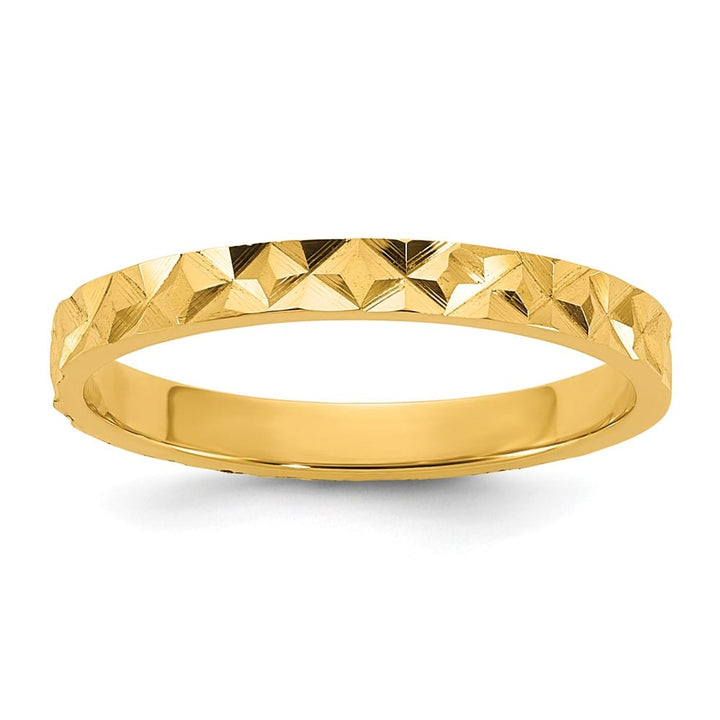 14k Yellow Gold Madi K D.C. Design 2mm Flat Band Baby & Children's