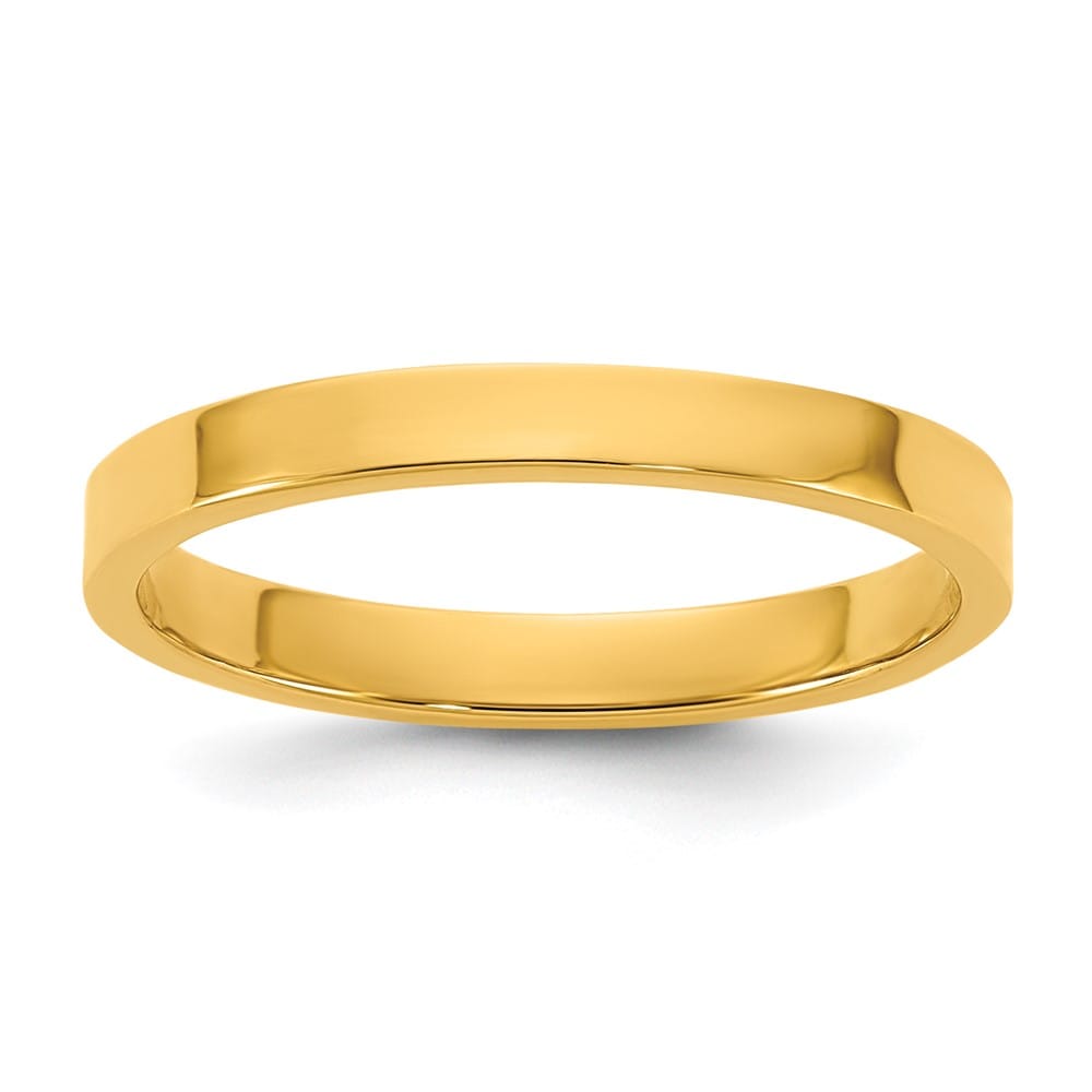 14k Yellow Gold Madi K High Polished 2mm Flat Band Baby & Children's Refundable Stock Size 3 Only