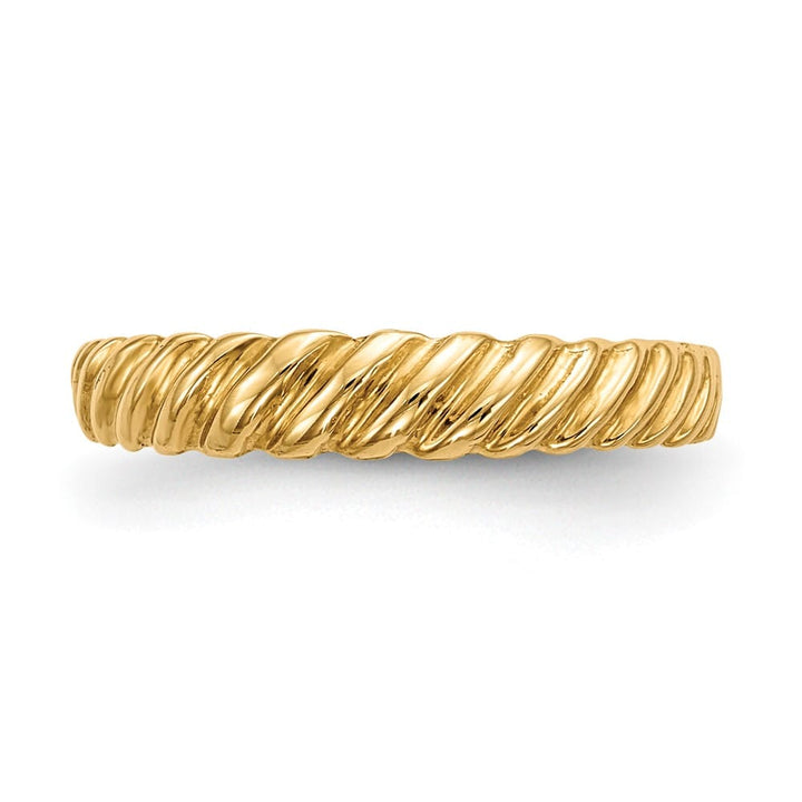 14k Yellow Gold Madi K Kids Polished Twist Ring