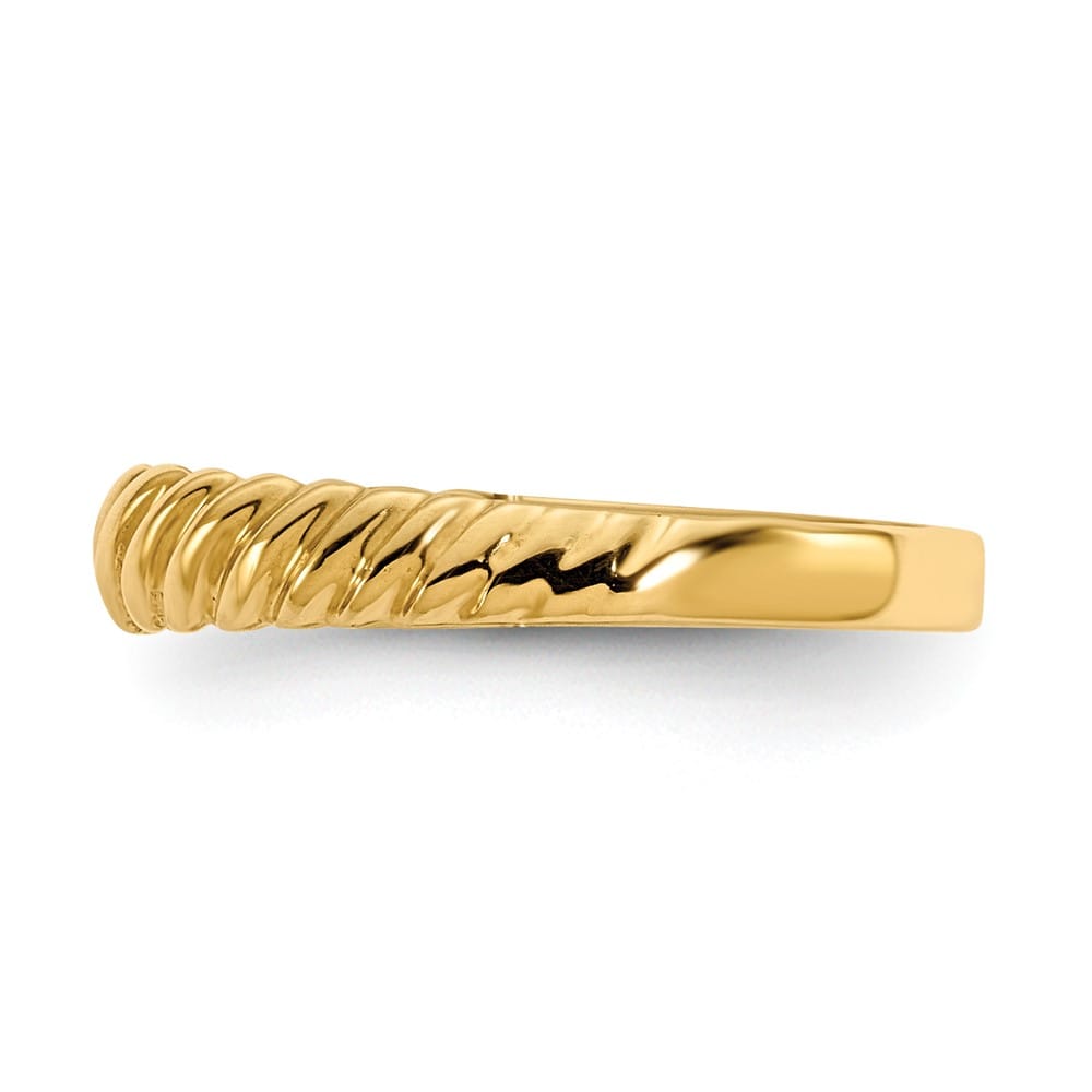 14k Yellow Gold Madi K Kids Polished Twist Ring