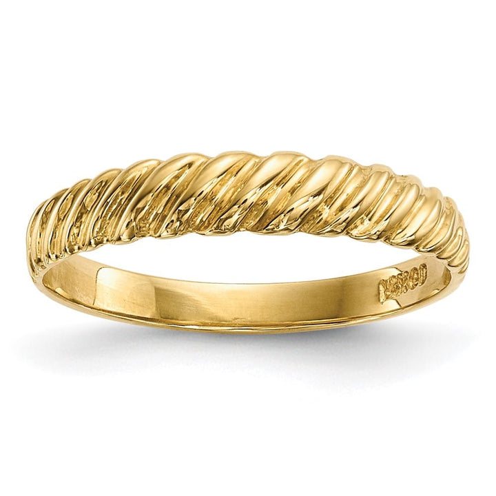 14k Yellow Gold Madi K Kids Polished Twist Ring
