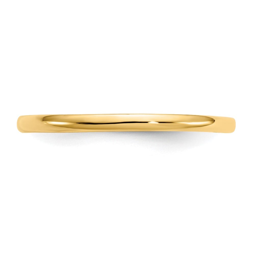 14k Yellow Gold Madi K Polished 1mm Half Round Band Ring