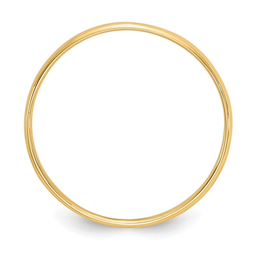 14k Yellow Gold Madi K Polished 1mm Half Round Band Ring