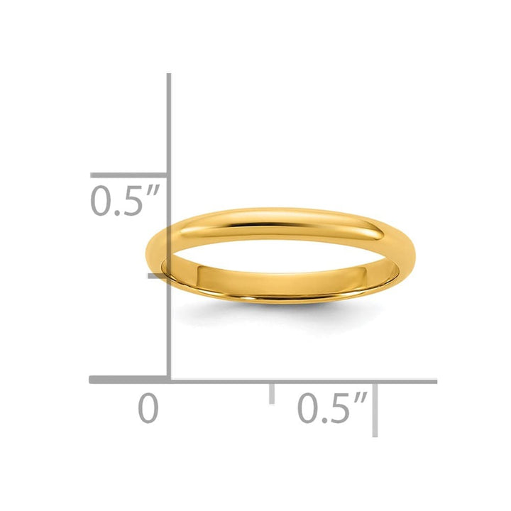14k Yellow Gold Madi K Polished 2mm Half Round Band Baby & Children's